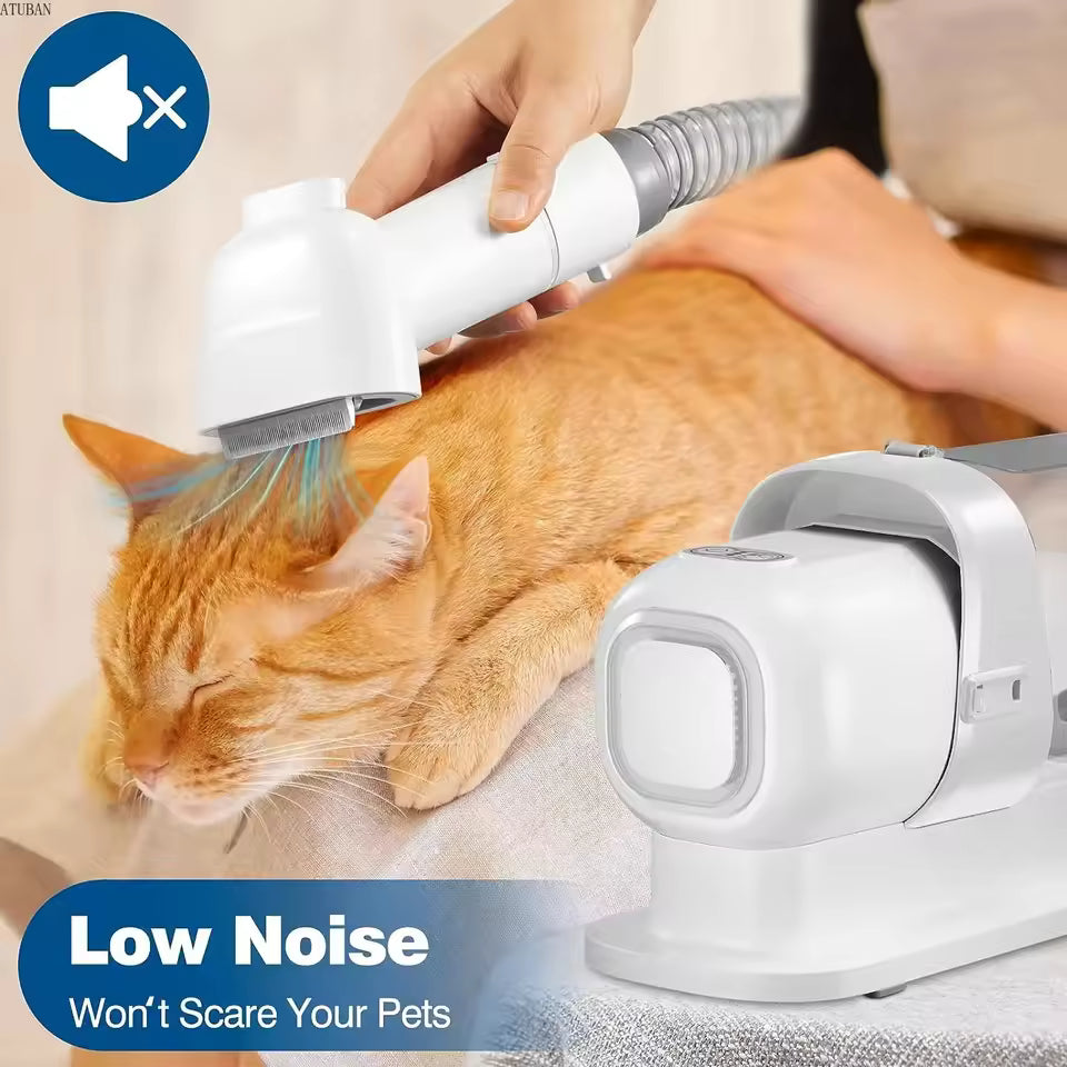 Dog Grooming Vacuum & Pet Grooming Kit with 2.3L Capacity Larger Pet Hair Dust Cup Dog Brush Vacuum