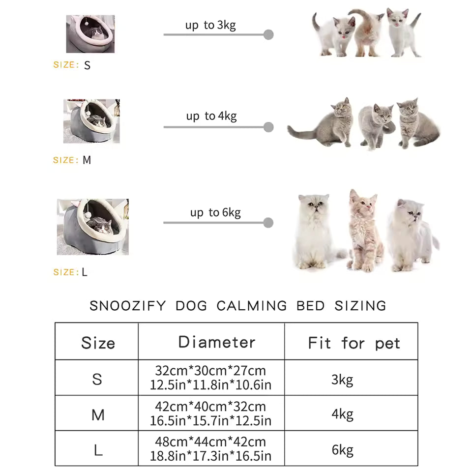 1PC Four Seasons Universal Semi-Closed Cute Comfortable Cat Nest Bed Warm Pet Nest