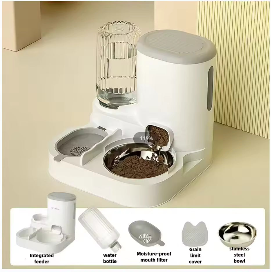 Cat bowl automatic feeder for cats, dogs, pets, water dispensers, integrated cat bowl, cat food basin, dogs, eating