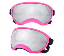 Dog Goggles Anti UV Strong Impact Resistance Adjustable Elastic Puppy Large Breed Dog Goggles Breathable Pet Sunglasses