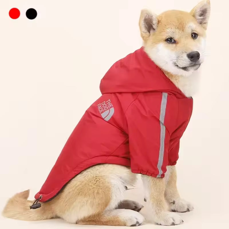 Winter Dogs Waterproof Clothes Hoodie Reflective Pet Coat for Small Medium Dogs Warm Fleece Dog Jackets Puppy