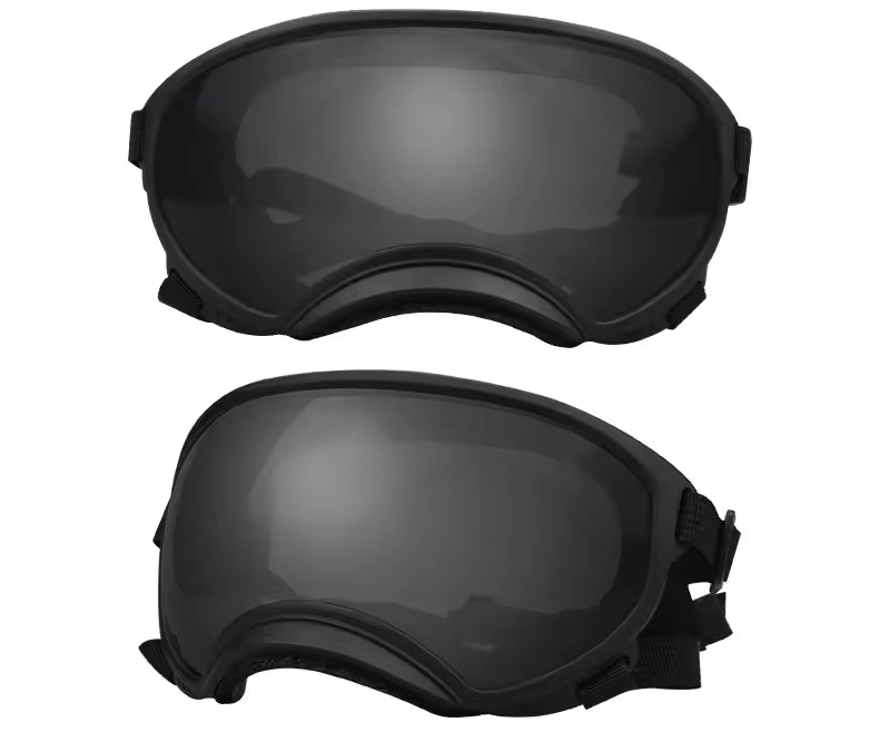 Dog Goggles Anti UV Strong Impact Resistance Adjustable Elastic Puppy Large Breed Dog Goggles Breathable Pet Sunglasses