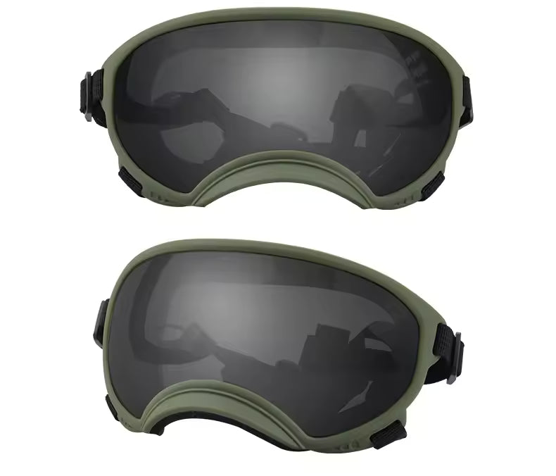Dog Goggles Anti UV Strong Impact Resistance Adjustable Elastic Puppy Large Breed Dog Goggles Breathable Pet Sunglasses