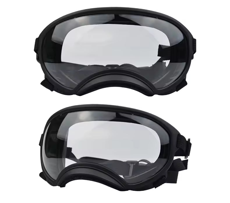 Dog Goggles Anti UV Strong Impact Resistance Adjustable Elastic Puppy Large Breed Dog Goggles Breathable Pet Sunglasses