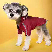 Winter Dogs Waterproof Clothes Hoodie Reflective Pet Coat for Small Medium Dogs Warm Fleece Dog Jackets Puppy