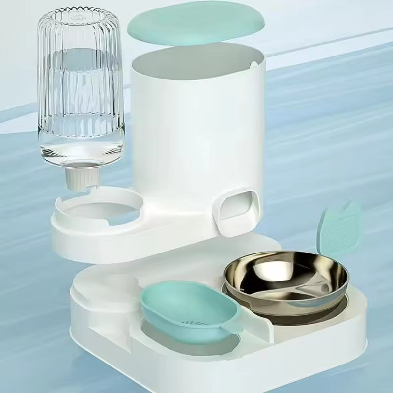 Cat bowl automatic feeder for cats, dogs, pets, water dispensers, integrated cat bowl, cat food basin, dogs, eating