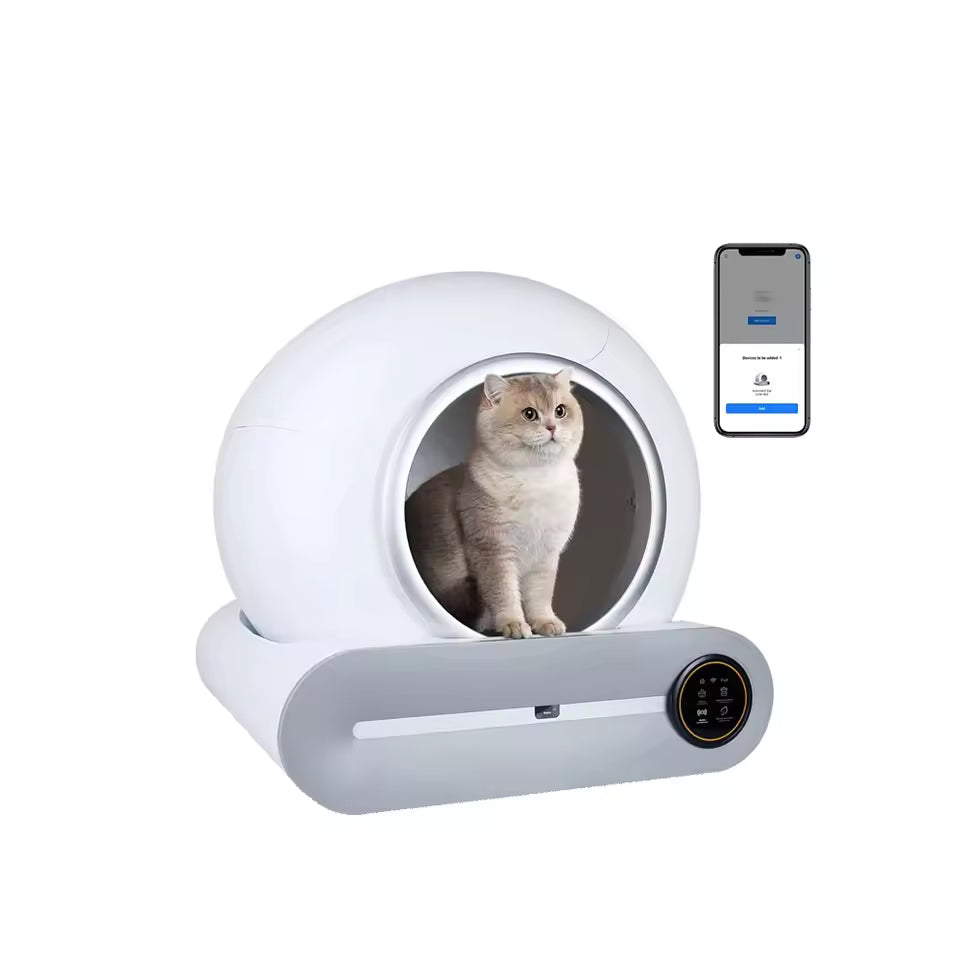 65L Automatic Smart Cat Litter Box Self Cleaning Fully Enclosed Cat Litter Box Pet Toilet Litter Tray